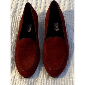 Suede Munro Women's Mallory - Deep Red Suede - Size 9.5 Narrow - EUC